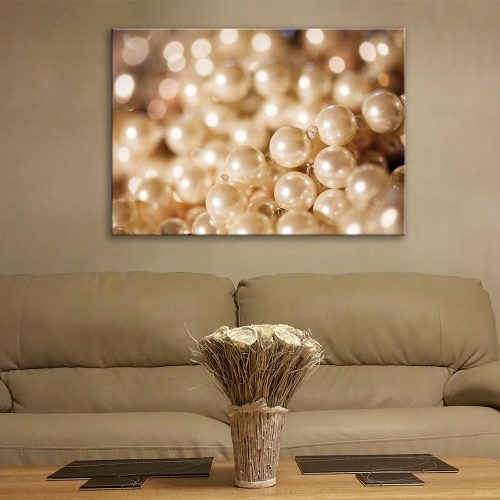 Glass Picture with pearls size (cm) 100x70 defective (almost invisible blemish)  SALE,  60% OFF