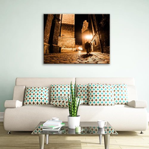 Glass Picture of an Old Building size (cm) 80x60,  SALE,  30 % OFF